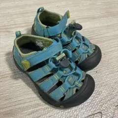 KEEN キッズサンダル 13C 青/緑　16センチ