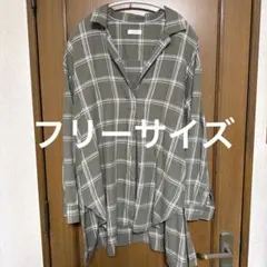 早い者勝ち！お値下LOWRYSFARM Fサイズ チェックブラウスのサムネイル