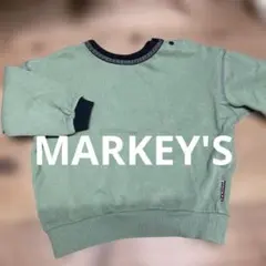 グリーン コットン トレーナー 90サイズ