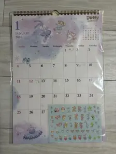 新品　ダッフィー＆フレンズ　壁掛けカレンダー 2026