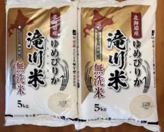 北海道産 ゆめぴりか 無洗米5kg×2袋 令和７年産 2026/5月、6月精米のサムネイル