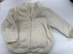 ユニクロ　フリースジャケット　90サイズ　ホワイト系