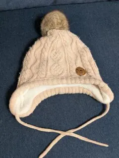H&M　ニット帽　ポンポン付き
