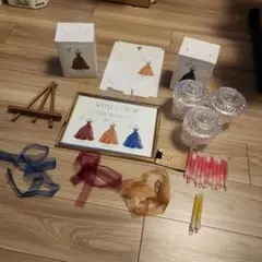 ウェディング ウェルカムボード ドレス色当て