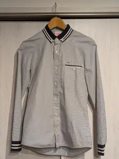 ラコステ ライブ Lacoste L!VE ピンポイントストライプシャツ