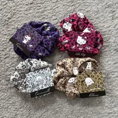 【Sanrio】　サンリオ　レオパード柄　シュシュ　布素材　2個売り455円〜