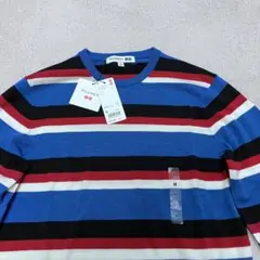 M 新品UNIQLO　JWアンダーソン エクストラファインメリノボーダーセーター