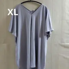 大きいサイズXL　UNIQLO ラベンダー Vネック シャツ XL　ユニクロ