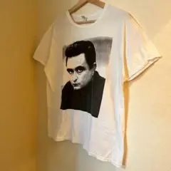 ジョニー・キャッシュ半袖tシャツフォトプリントtシャツ 誰やねんt 古着 y2k