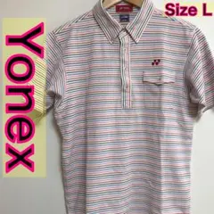 YONEX 半袖ポロシャツ ボタンダウンシャツ 4色ボーダー verycool