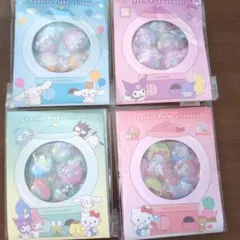 カプセルフレークステッカーズ 4種セット サンリオキャラクターズ