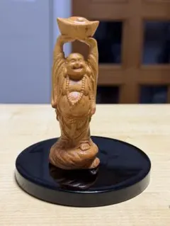 木彫り 亀 置物 蓑亀 縁起物 工芸品 天然木 台座付き - メルカリ