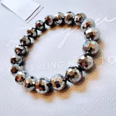 〈新品未使用〉テラヘルツ 高純度 128面カット☆パワーストーン ブレスレット