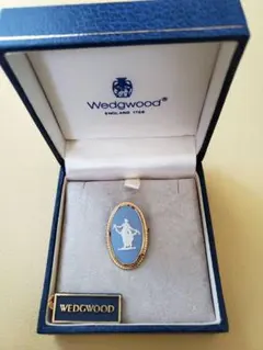 WEDGWOOD　ジャスパーウェア　陶器製ブローチ