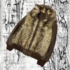 美品✨00’s フェアリーグランジ　リバーシブル fur jacket