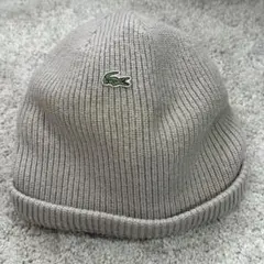 LACOSTE(ラコステ) ベージュ ニット帽 ビーニーのサムネイル