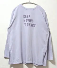 ​mysty woman バックプリント ロングTシャツ ラベンダー Fのサムネイル