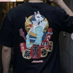 しまむら 休日少女 Tシャツ NOBLE PRODUCT 和柄
