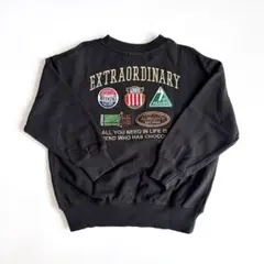 【匿名配送】しまむら リトルウィークエンド 刺繍 スウェット トレーナー 110
