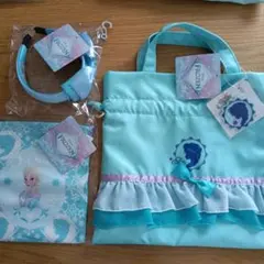しまむら　エルサ　ハッピーバッグ　カチューシャ　バッグ　巾着　キーホルダーセット