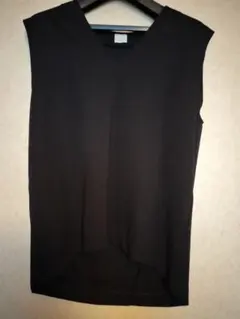 green label relaxing　ブラック ノースリーブ ベスト ジレ