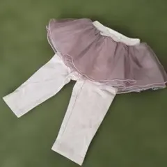 【新品未使用タグ付】petitmain 80 チュールスカート付レギンス