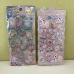 ぷにぷにおしり ボンボンドロップ ユニコーン アクアシール シャカシャカ 2枚