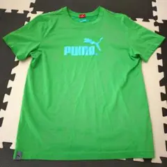 PUMA グリーン 半袖 Tシャツ Lサイズ