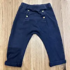 プチバトー　ネイビー ボタン付き パンツ