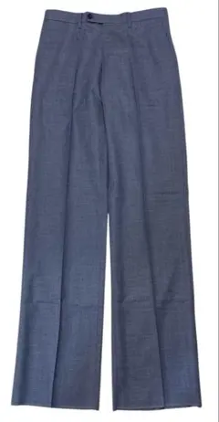COMME CA MEN ウール グレー ストレート スラックス