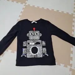 H&M ロボット スパンコール トレーナー