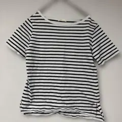 earth ストライプ 半袖 Tシャツ ボートネック　フリーサイズ