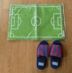 FCバルセロナ バルサ 玄関マット スリッパ サッカー部屋 レア