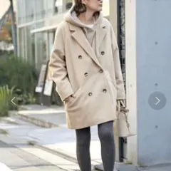 極美品✨22AW ドゥーズィエムクラス ショートダブルコート ダブルブレスト