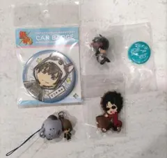 銀魂 土方十四郎 缶バッジ 他キーホルダー フィギュア 4セット