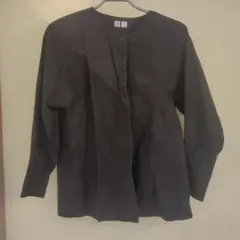 ☆Uniqlo U Mサイズ 黒 長袖シャツ