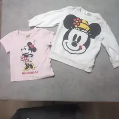 ミニーマウス Tシャツ　トレーナー セット90のサムネイル