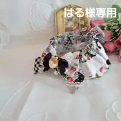 はる様専用、幅広シュシュ(黒)わんちゃん猫ちゃん用