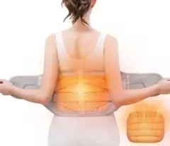 腰用ベルト 腰サポーター『温熱パット+ 腰ベルト 』腰コルセット 強力　X L