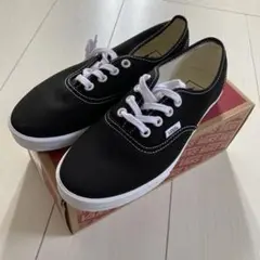 VANS オーセンティックロープロ ブラック×ホワイト 24.5