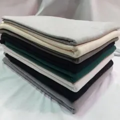 f235 綿系裏毛、裏起毛ニット生地　1.0m×8枚　いろいろ