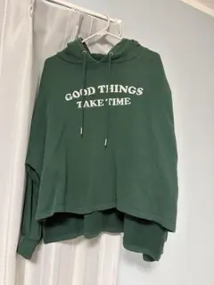 WEGO グリーン パーカー