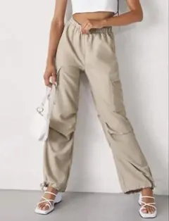 SHEIN カーゴパンツ　ベージュ