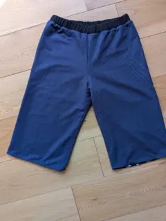 アニエスベー　デニム風　リバーシブル　 星柄　 ハーフパンツ 12歳