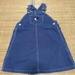 MIKI house DOUBLE.B ジャンバースカート 110 ネイビー