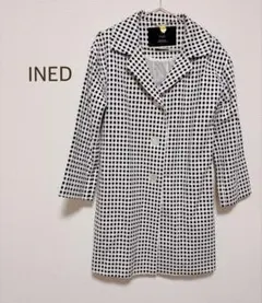 イネド スプリングコート ギンガムチェック