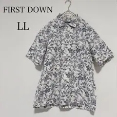 ☆大きいサイズ LL☆ FIRST DOWN アロハ ボタニカル柄 半袖シャツのサムネイル