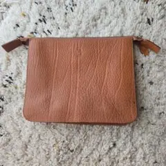 RALPH LAURENS ブラウンレザー クラッチバッグ セカンドバッグ