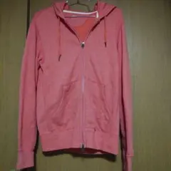 UNIQLO ユニクロ ダブルジップパーカー スウェット フーディ Ｍ サーモン