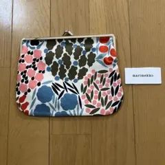 マリメッコ　がま口ポーチ　ウニッコ　marimekko